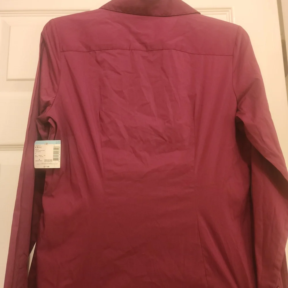 Simply Styled Plum Longsleeve Button Shirt NWT - Picture 8 of 8